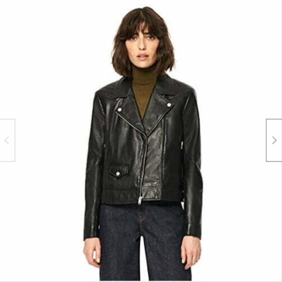 Andrew Marc New York Women’s NYSA Motorcycle Leather Jacket - Picture 1 of 4
